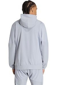 adidas sudaderas deportivas hombre D4T HYBRID FZ H vista trasera