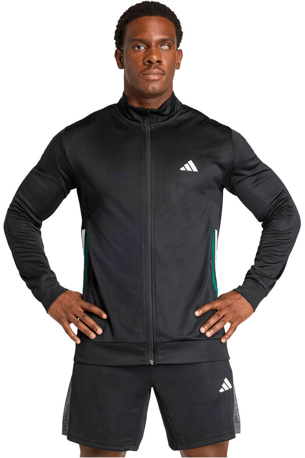 adidas sudaderas deportivas hombre WORKOUT ESSENTIALS ALL-SET 3 BANDAS vista frontal