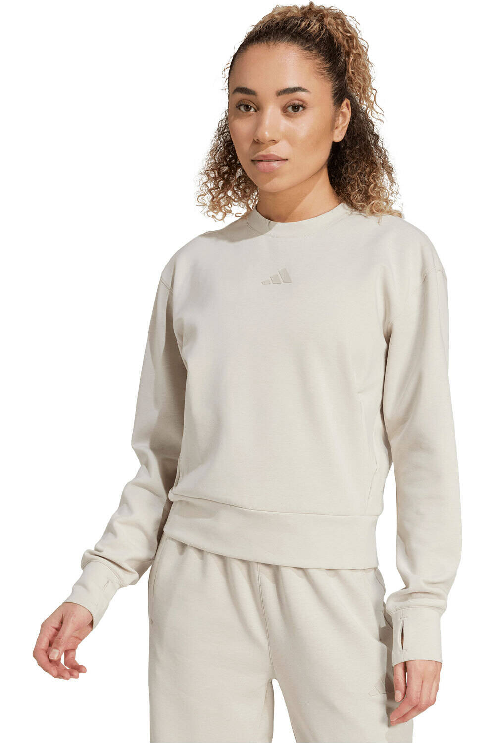 adidas sudaderas deportivas mujer D4T WORKOUT WARM UP vista frontal