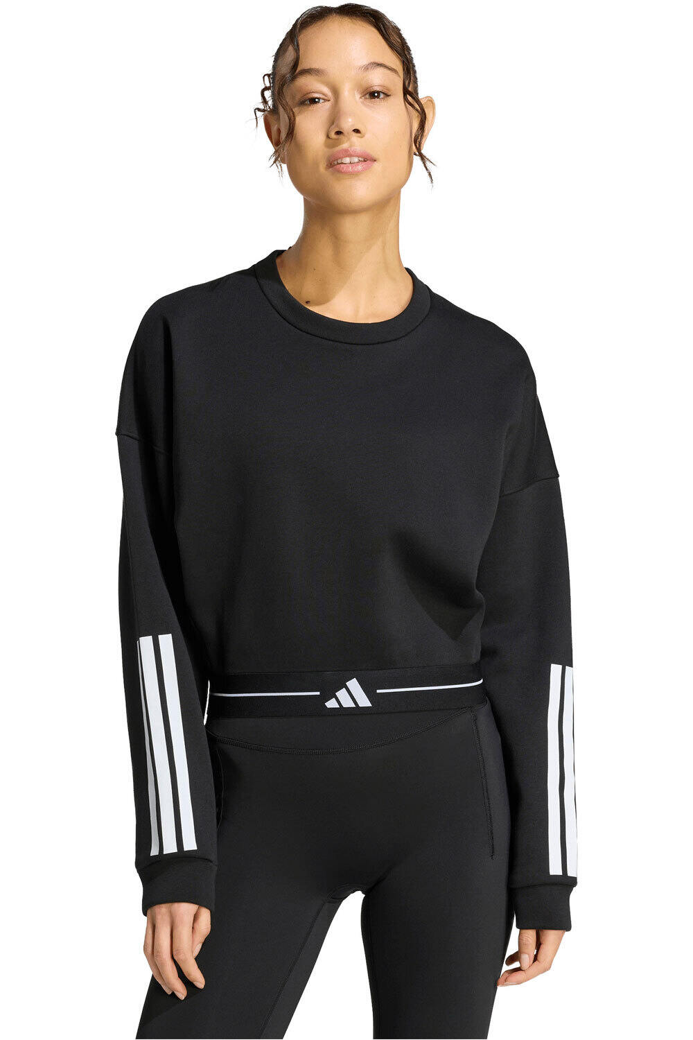adidas sudaderas deportivas mujer HYPERGLAM 3 STRIPES vista frontal