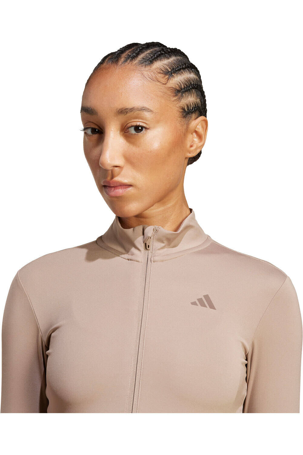 adidas sudaderas deportivas mujer HYPERGLAM RIB ZIP THRU 03