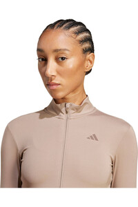 adidas sudaderas deportivas mujer HYPERGLAM RIB ZIP THRU 03