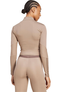 adidas sudaderas deportivas mujer HYPERGLAM RIB ZIP THRU vista trasera
