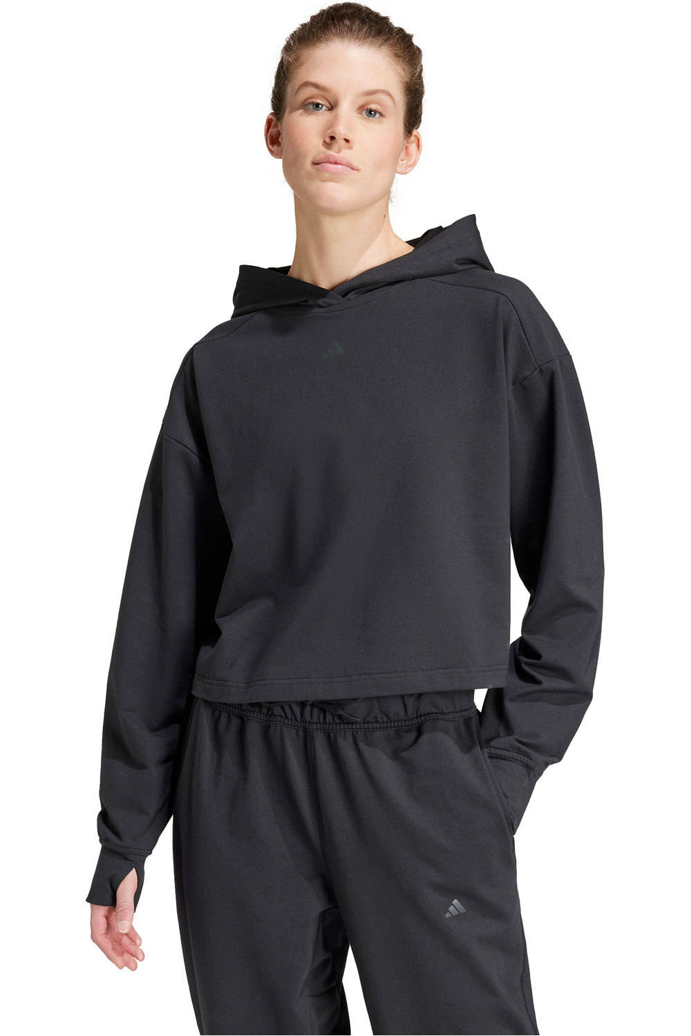 adidas sudaderas deportivas mujer POWER HOODIE vista frontal