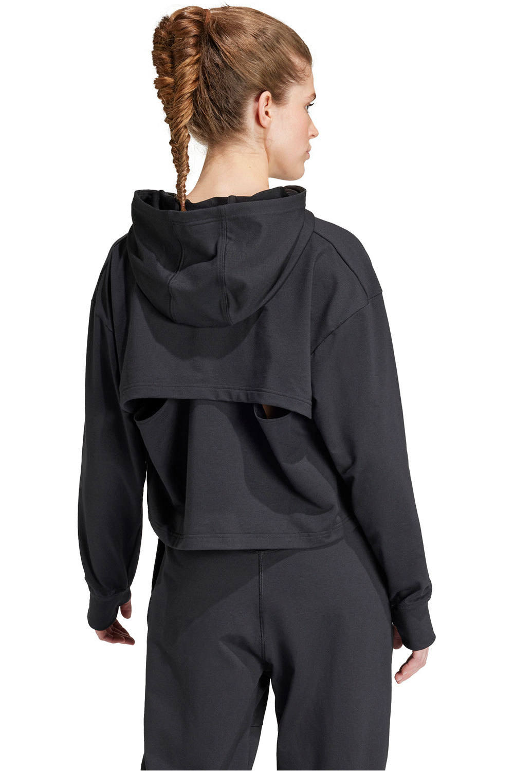 adidas sudaderas deportivas mujer POWER HOODIE vista trasera