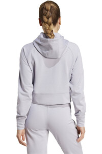 adidas sudaderas deportivas mujer W GG FZ HD vista trasera