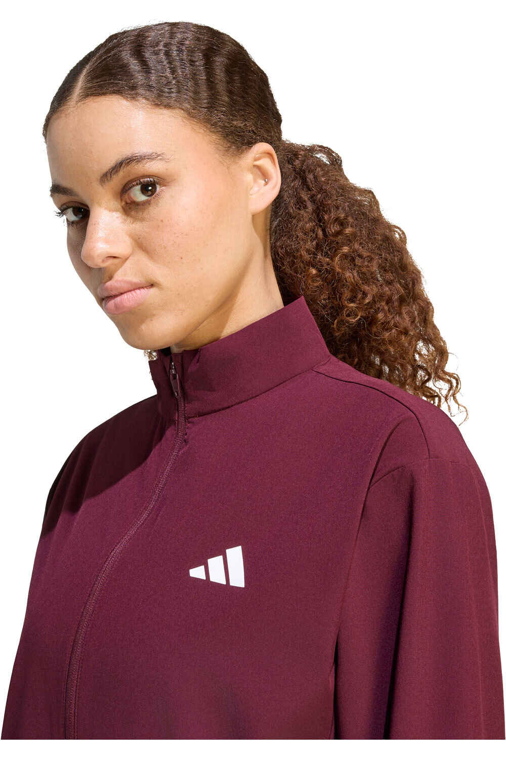 adidas sudaderas deportivas mujer WORKOUT ESSENTIALS 3-STRIPES vista detalle