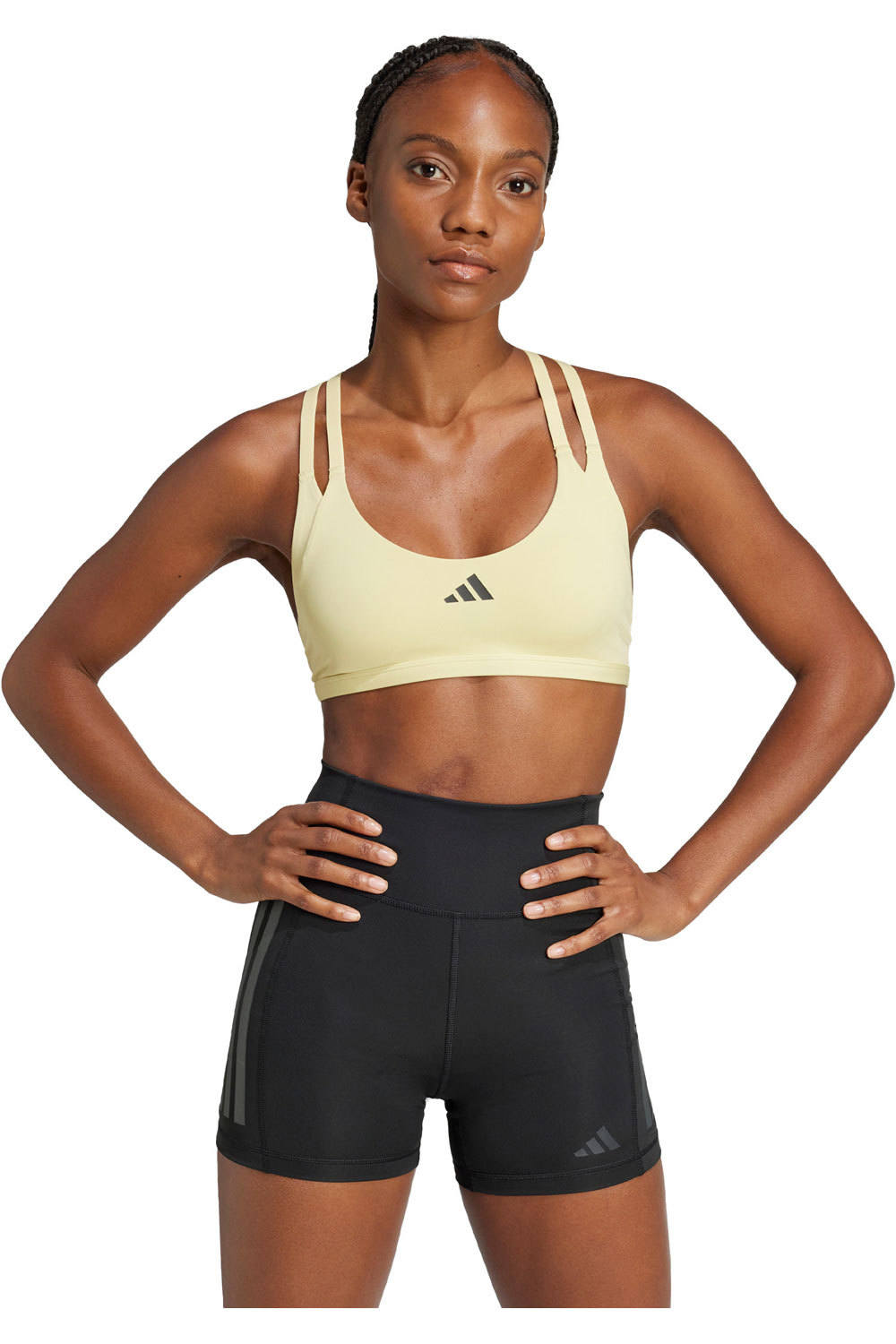 adidas sujetadores deportivos AERIM LS STRNGT vista frontal