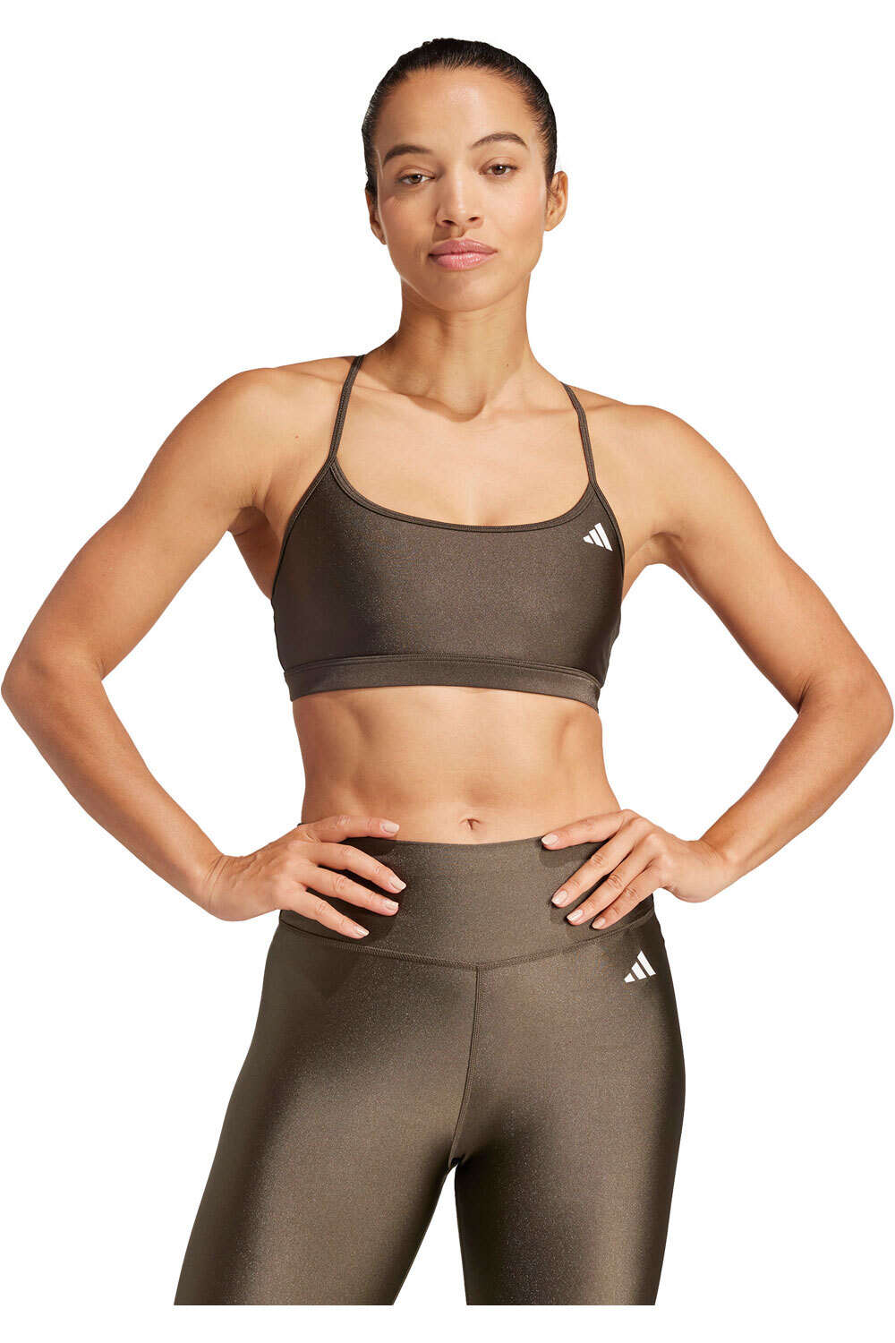 adidas sujetadores deportivos AERO LS BRA vista frontal