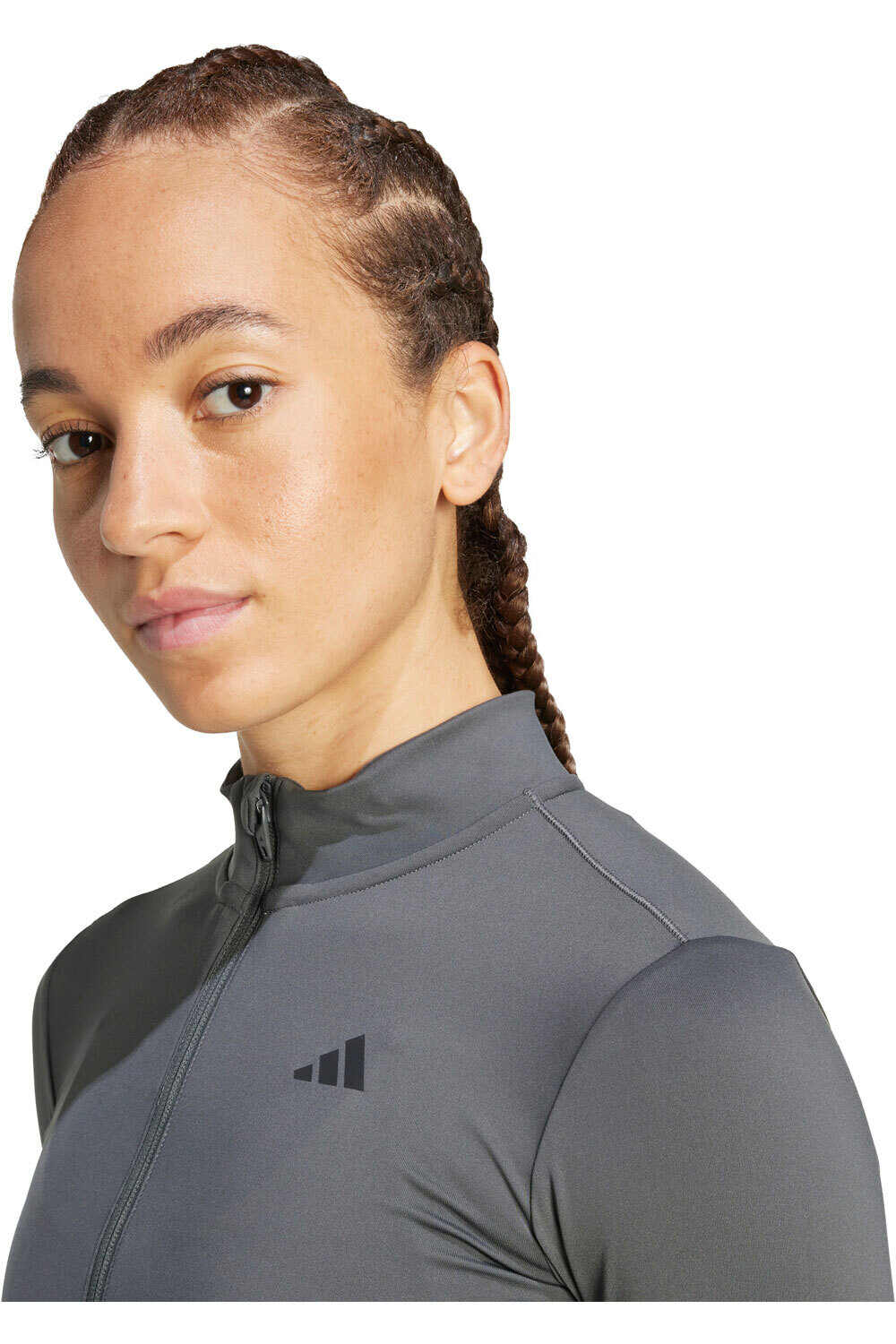 adidas sujetadores deportivos HYPERGLAM RIB ZIP THRU vista detalle