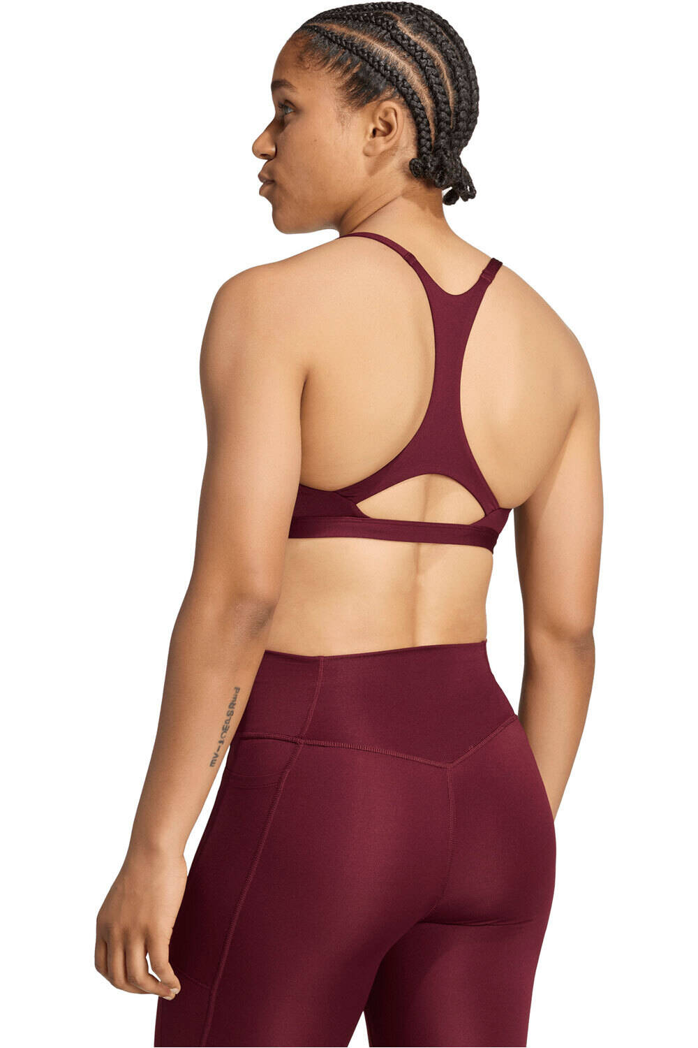 adidas sujetadores deportivos OPTIME ESSENTIALS WORKOUT vista trasera