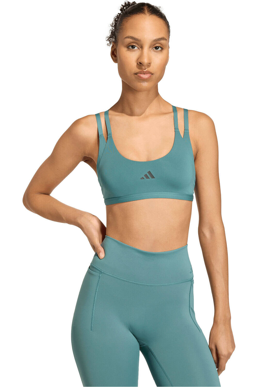 adidas sujetadores deportivos OPTIME WORKOUT STRAPPY LIGHT SUPPORT vista frontal