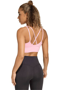 adidas sujetadores deportivos POCO IMPACTO 3 STRIPES STUDIO ALL ME vista trasera