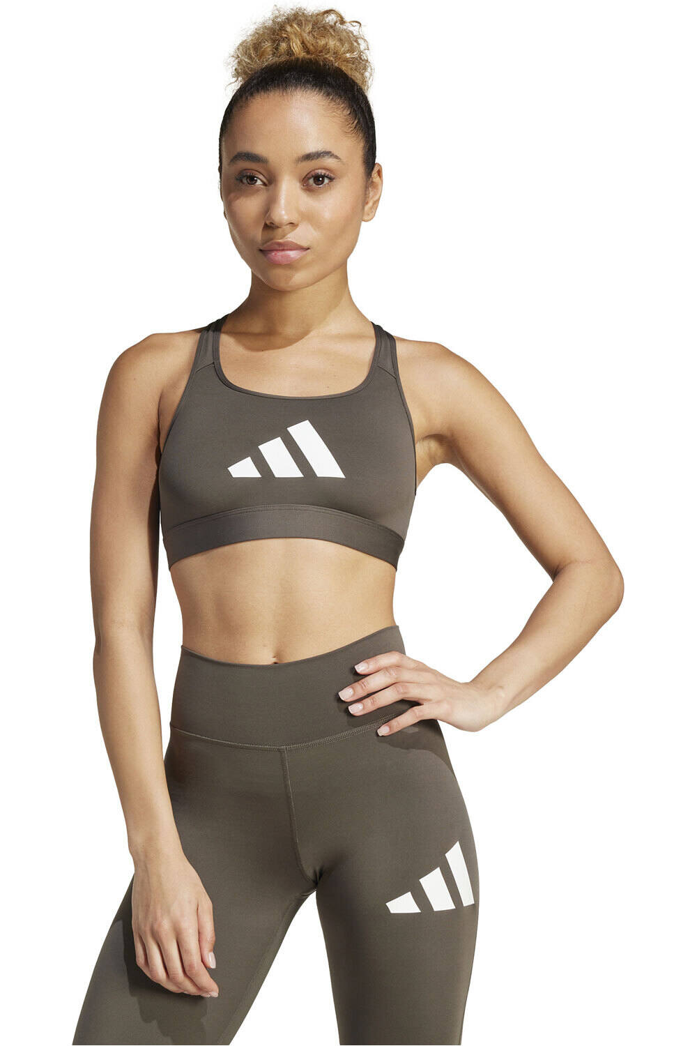 adidas sujetadores deportivos PWRCT BL BRA vista frontal