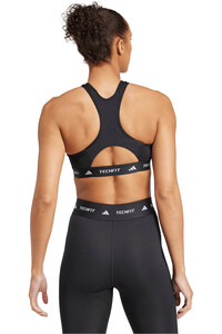adidas sujetadores deportivos TECHFIT SUJECIN MEDIA vista trasera