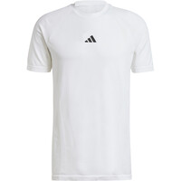 ADIDAS T camiseta tenis manga corta hombre CAMISETA SEAML PRO WHITE vista detalle