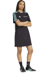 adidas vestidos mujer MERCEDES AMG PETRONAS F1 TEAM DNA vista trasera