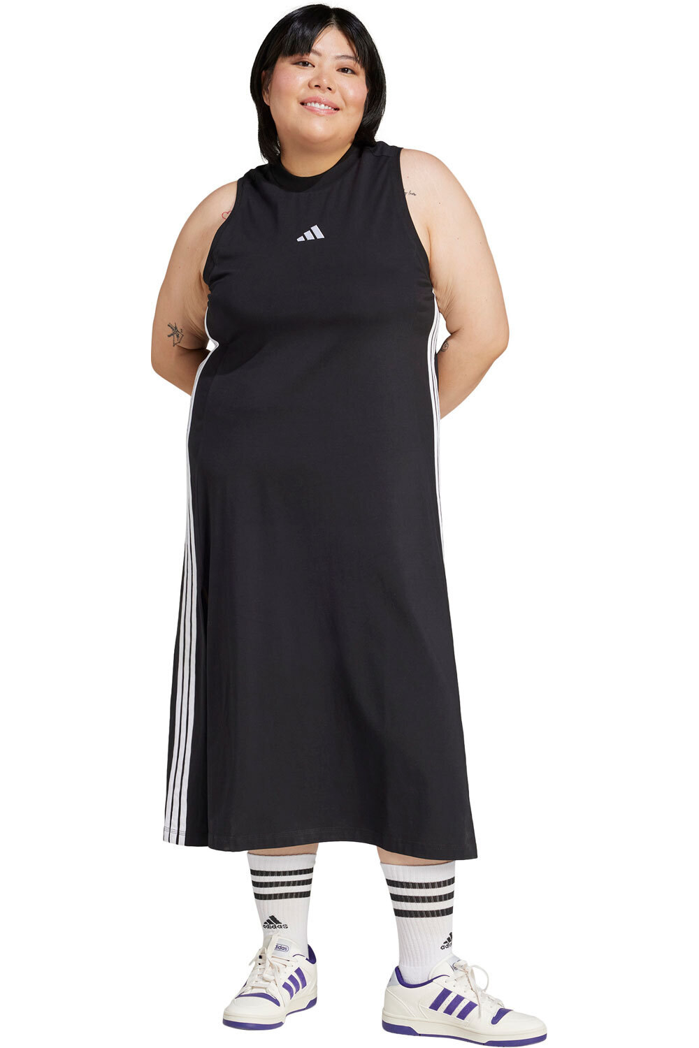 adidas vestidos mujer W 3S SJ DRE INC vista frontal