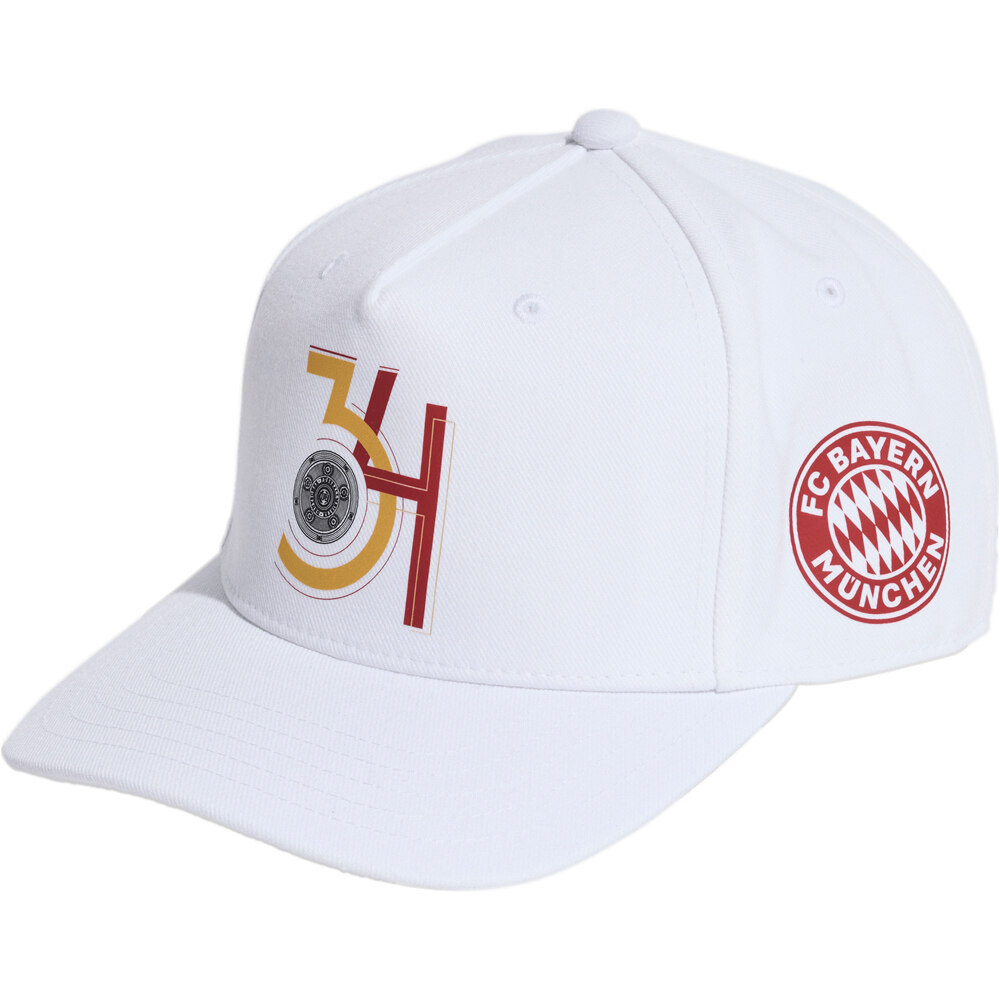 adidas visera lona B.MUNICH 26 C W FL C vista frontal