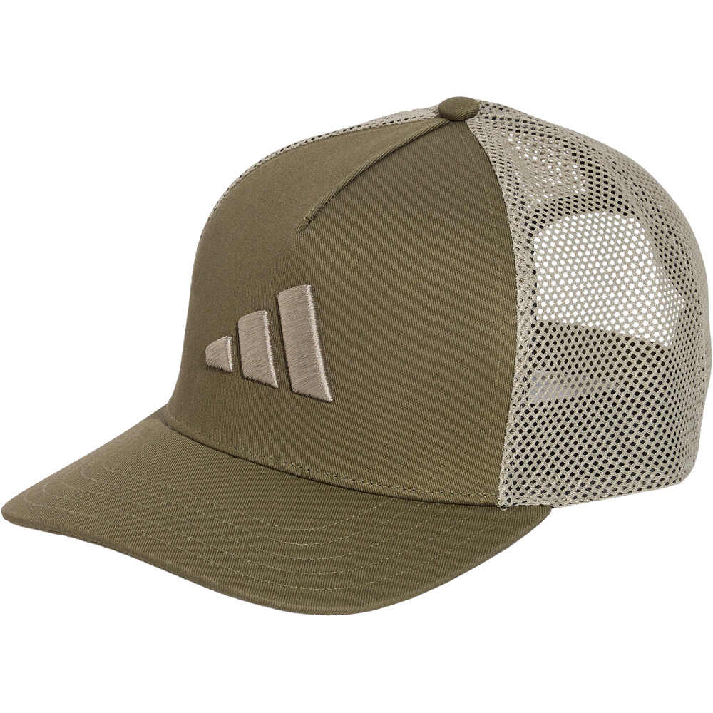 adidas visera lona Gorra Trucker con cierre ajustable vista frontal