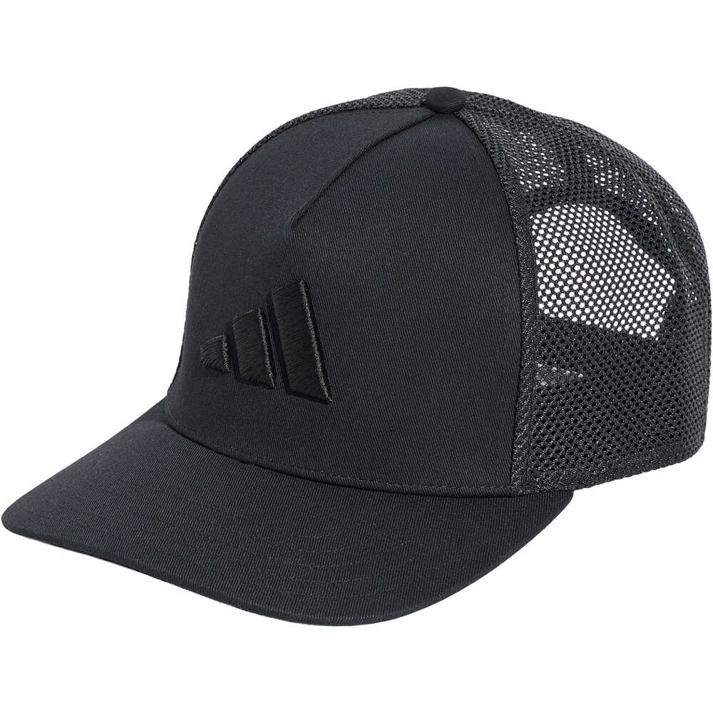 adidas visera lona Gorra Trucker con cierre ajustable vista frontal