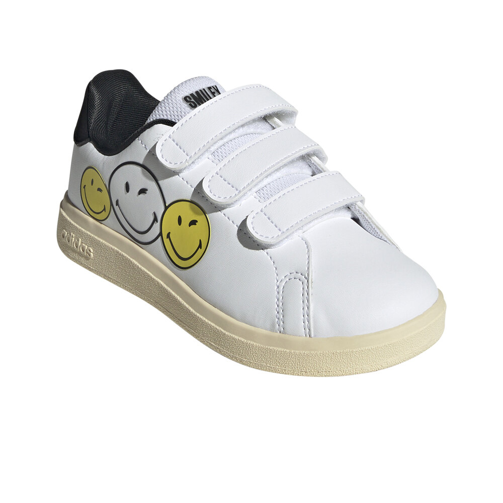 adidas zapatilla moda niño ADVANTAGE SMILEY CF C lateral interior