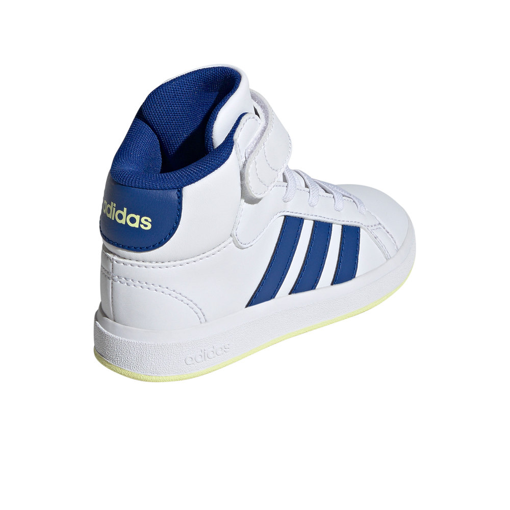adidas zapatilla moda niño GRAND COURT MID K vista trasera