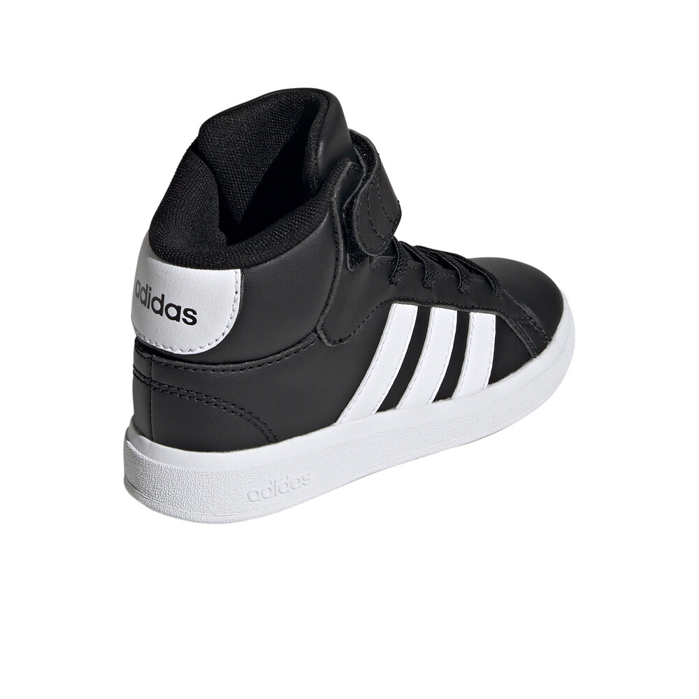 adidas zapatilla moda niño GRAND COURT MID K vista trasera