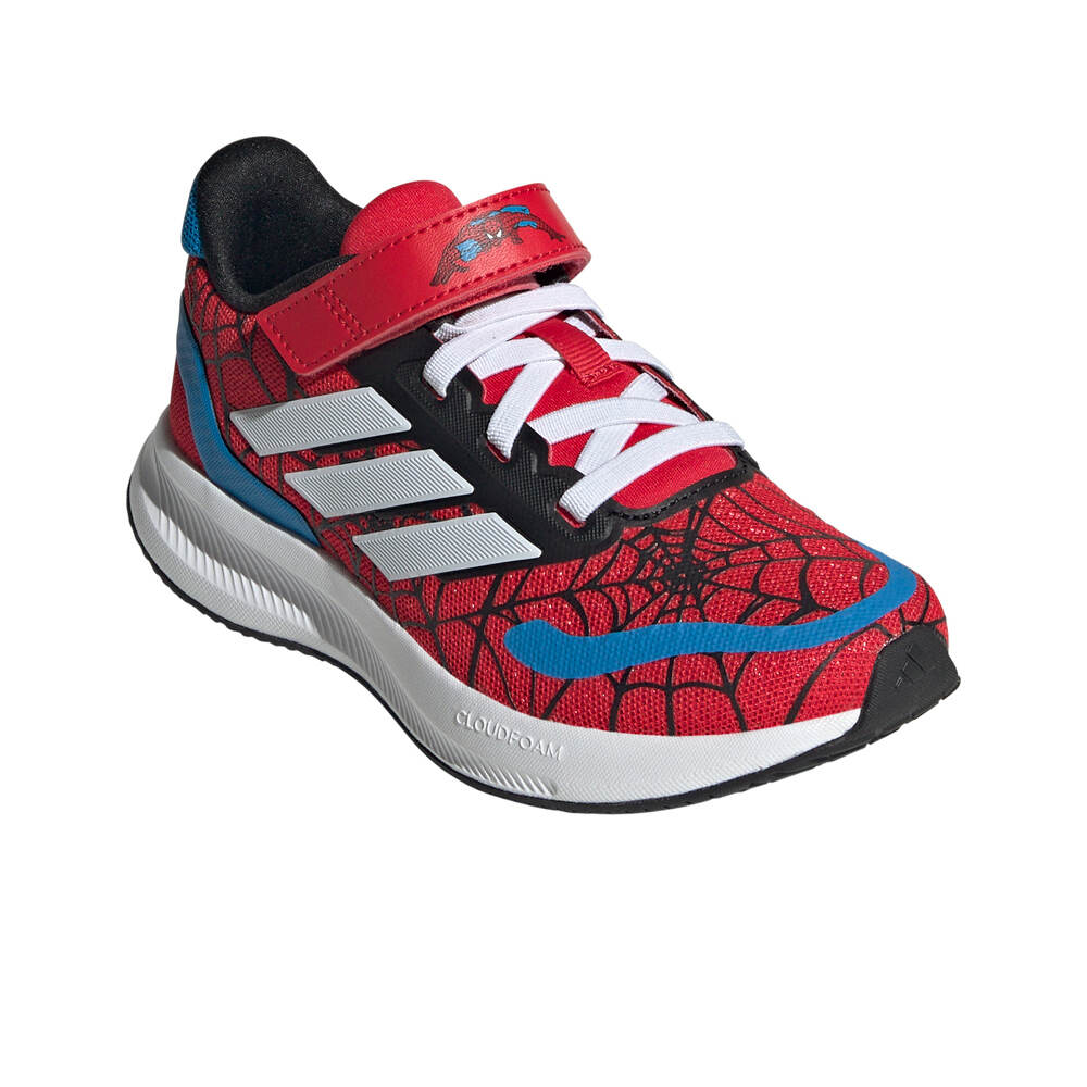 adidas zapatilla moda niño RUNFALCON SPIDER-MAN EL C lateral interior