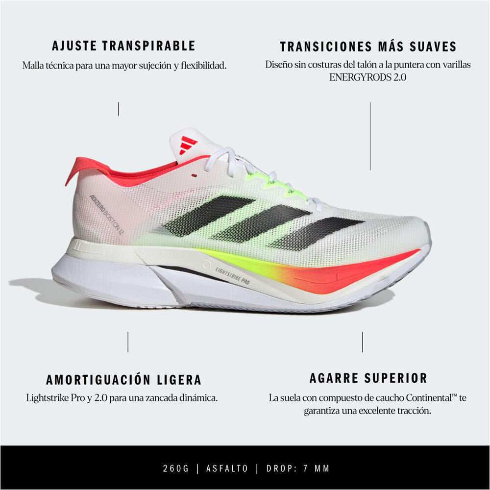 adidas zapatilla running hombre ADIZERO BOSTON 12 M 06