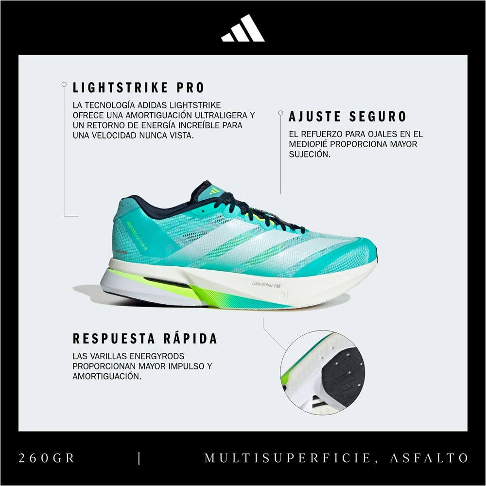 adidas zapatilla running hombre ADIZERO BOSTON 13 M 06