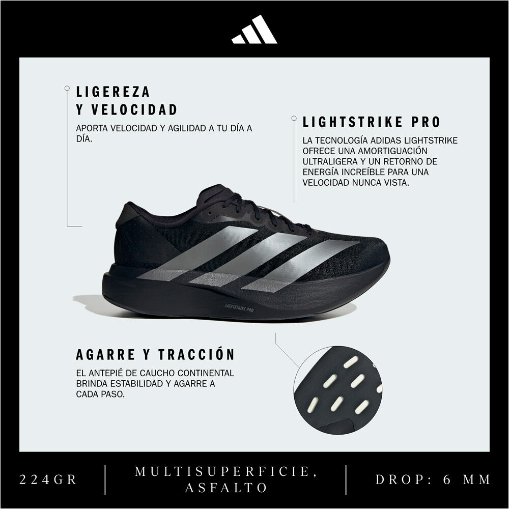 adidas zapatilla running hombre ADIZERO EVO SL M 06