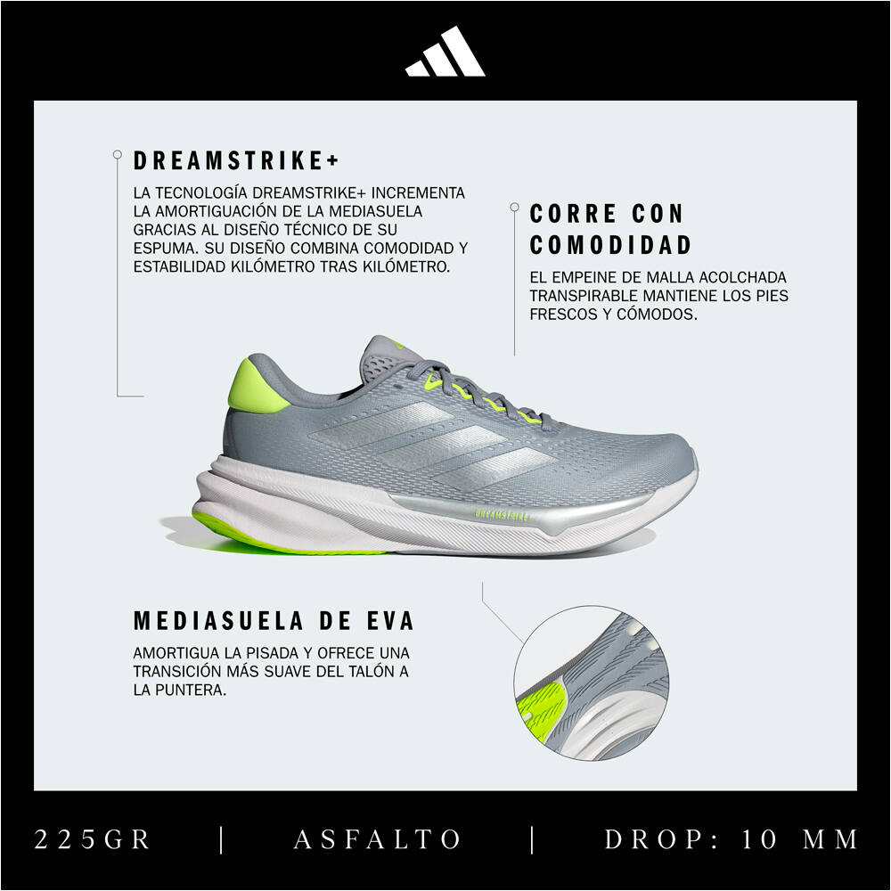 adidas zapatilla running mujer SUPERNOVA STRIDE 2.0 RUNNING 06
