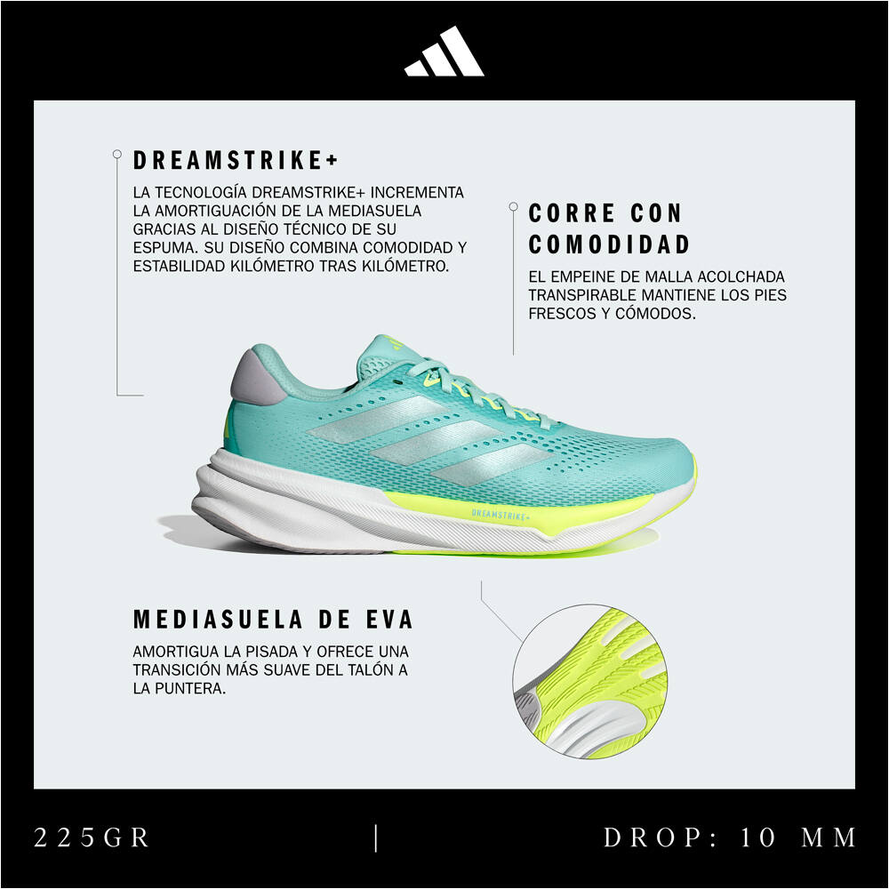 adidas zapatilla running mujer SUPERNOVA STRIDE 2.0 RUNNING 06