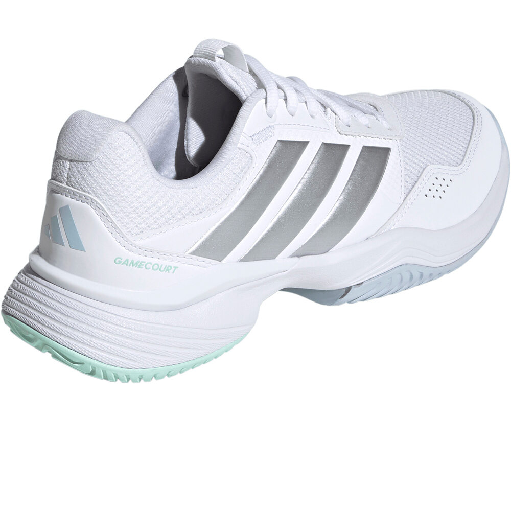 adidas Zapatillas Padel Mujer ZAP GAMECOURT 3 W BL vista trasera