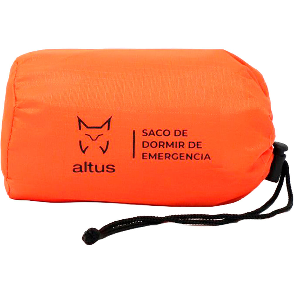 Altus mochila montaña SACO DE DORMIR EMERGENCIA K30 vista frontal