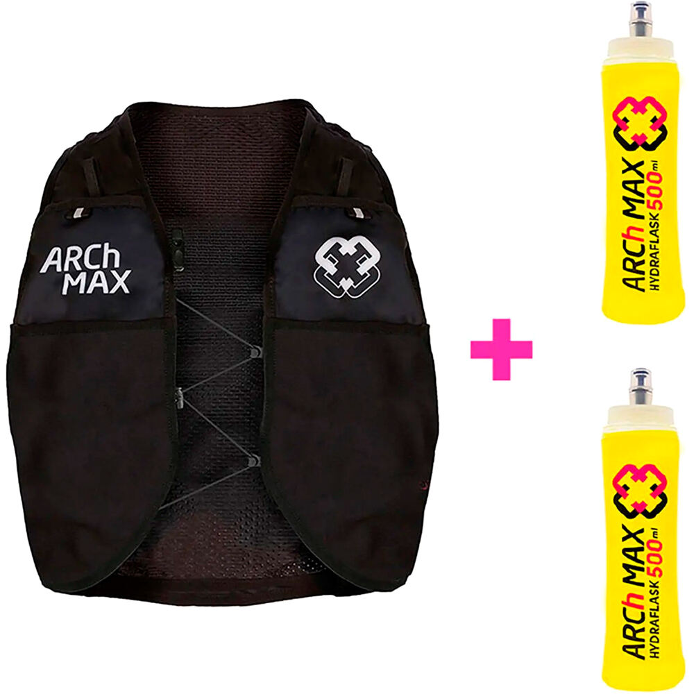 Arch Max varios running HYDRATION VEST 6L + 2SF500ml vista frontal