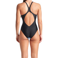 Arena bañador natación mujer ARENA BLUE FLOWERS vista trasera