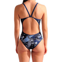 Arena bañador natación mujer ARENA SCRATCHED vista trasera