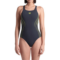 Arena bañador natación mujer BAADOR ARENA REFLECTING SWIMSUIT SWIM PRO BACK LB vista frontal