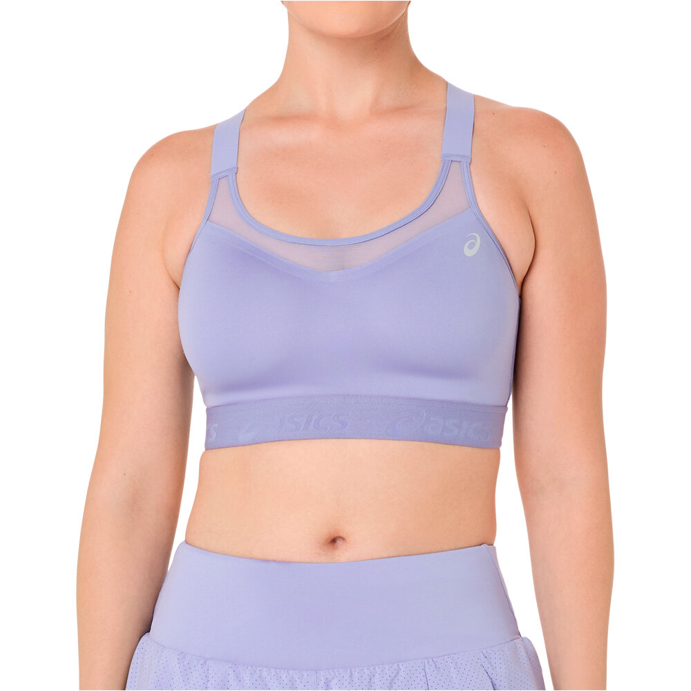 Asics body running mujer ROAD COMBINATION BRA vista frontal