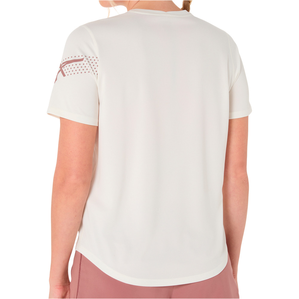 Asics camiseta entrenamiento manga corta mujer ICON SS TOP vista trasera