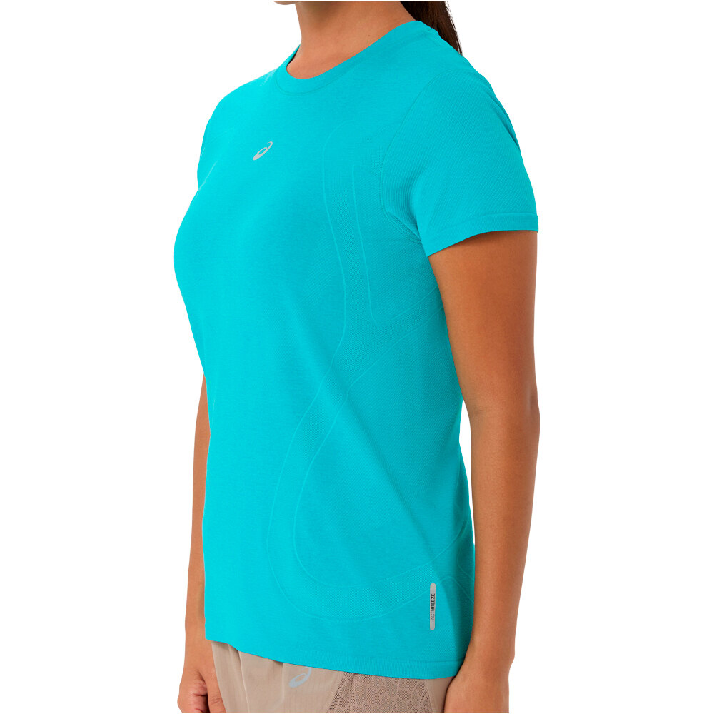 Asics camiseta entrenamiento manga corta mujer ROAD SEAMLESS SS TOP vista detalle
