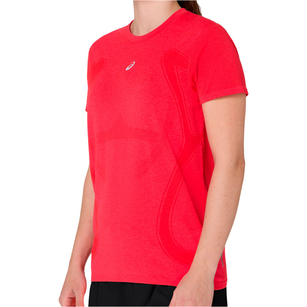 Asics camiseta entrenamiento manga corta mujer ROAD SEAMLESS SS TOP vista detalle