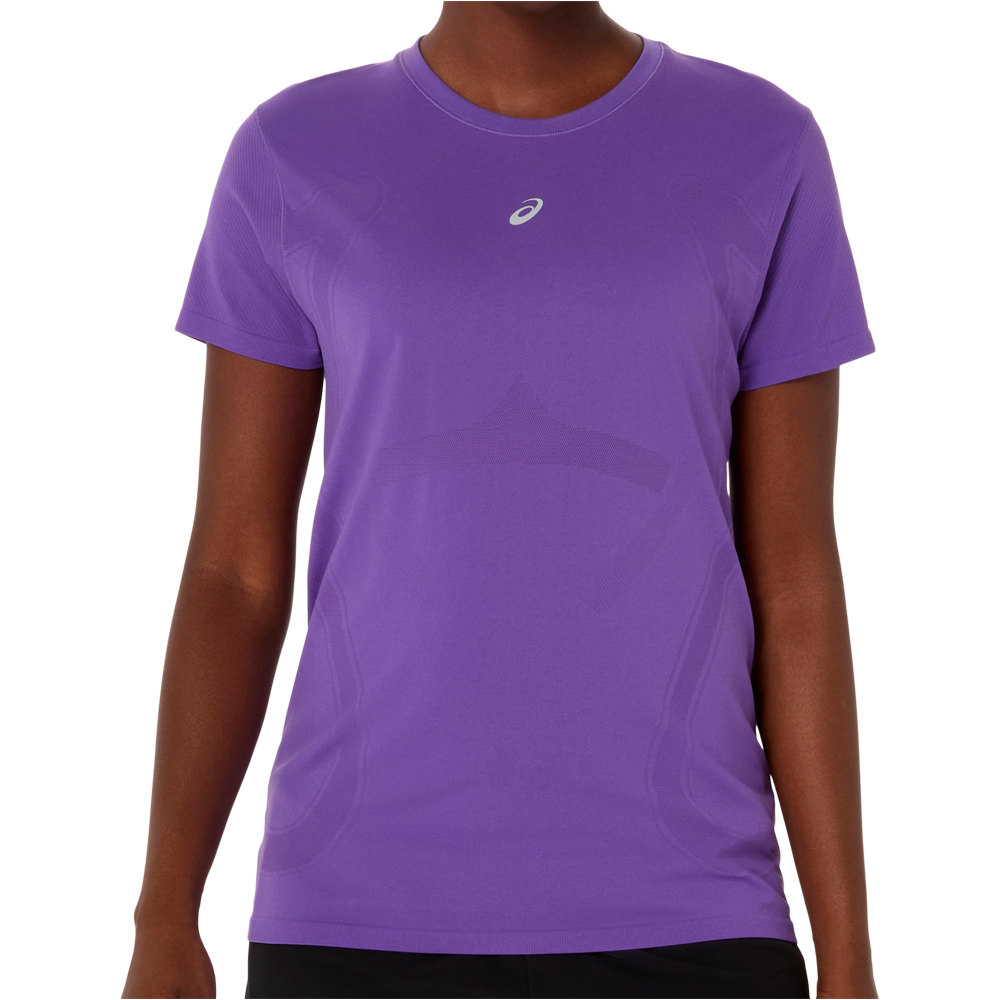 Asics camiseta entrenamiento manga corta mujer ROAD SEAMLESS SS TOP vista frontal