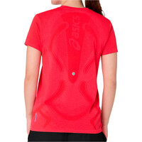 Asics camiseta entrenamiento manga corta mujer ROAD SEAMLESS SS TOP vista trasera