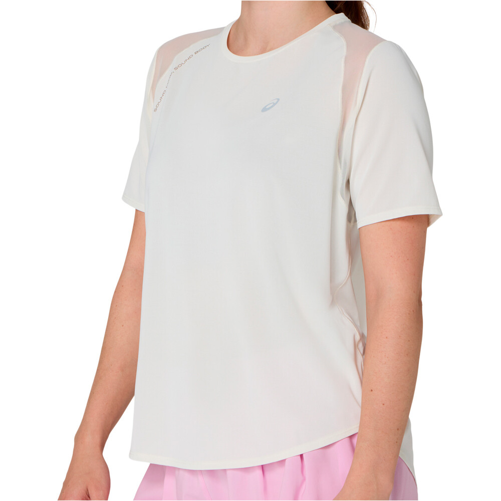 Asics camiseta entrenamiento manga corta mujer ROAD SS TOP vista detalle