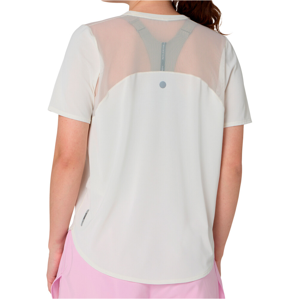 Asics camiseta entrenamiento manga corta mujer ROAD SS TOP vista trasera