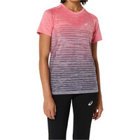 Asics camiseta entrenamiento manga corta mujer SEAMLESS SS TOP vista frontal
