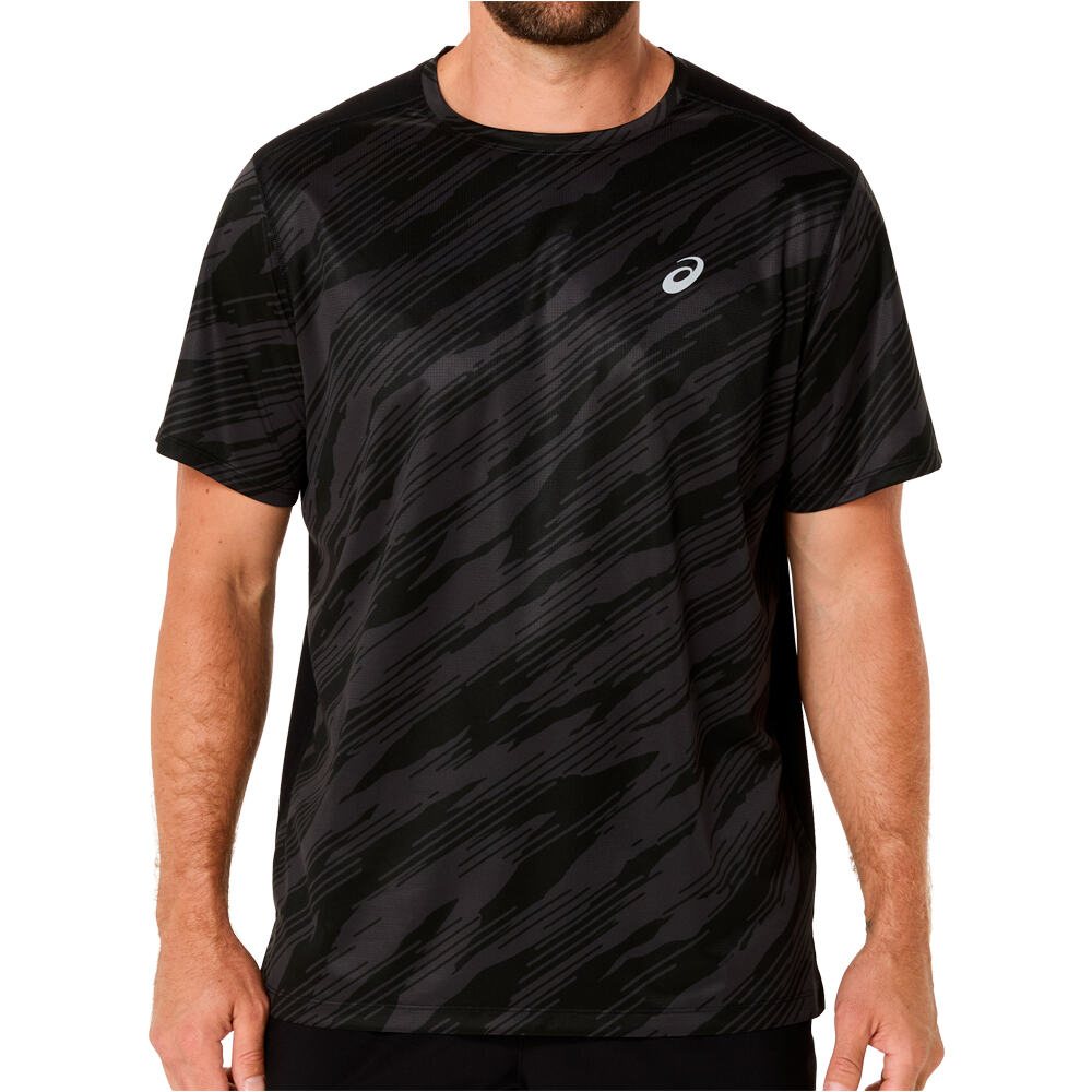 Asics camiseta técnica manga corta hombre ASICS CORE ALL OVER PRINT SS TOP vista frontal